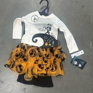 Disney nightmare before christmas 3 pc legging  set for girls 12 mo